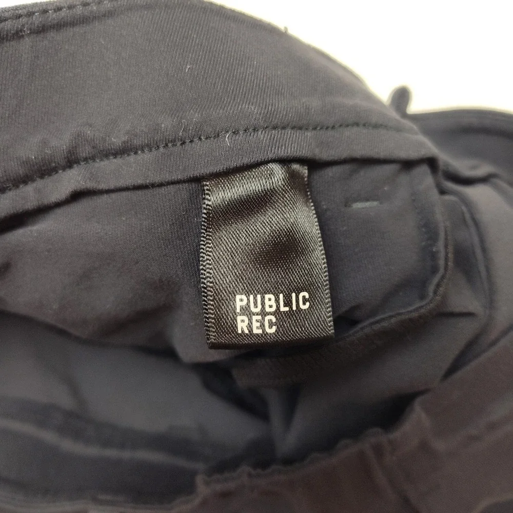 Public Rec Jogger Pants Men 33x32 Black Slim Stretch 5 Pocket Golf Nylon Spandex